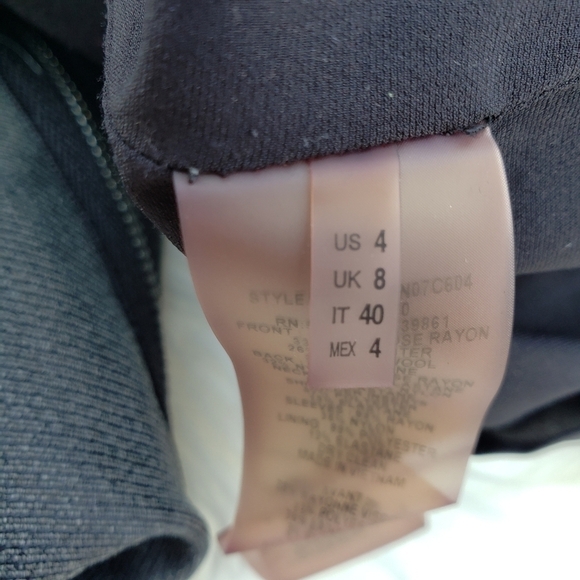 Elie Tahari Ombre Zip-up Stretch Dress Size 4 - Picture 9 of 9